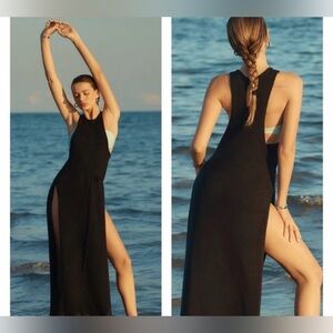 BLITHE Racerback Knit Maxi Dress